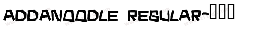 AddaNoodle Regular字体转换